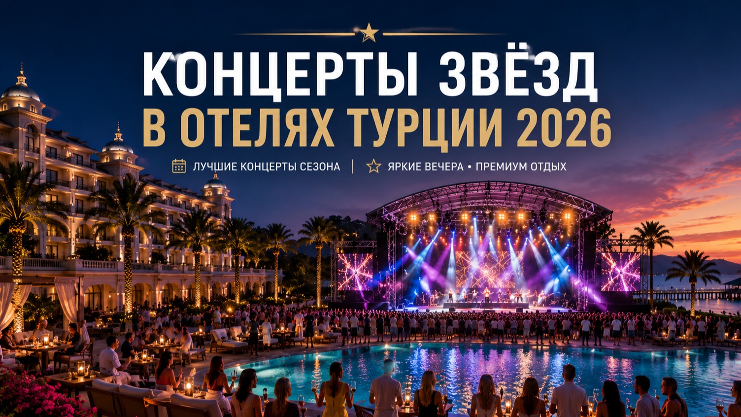 Концерты звёзд в отелях Турции 2026