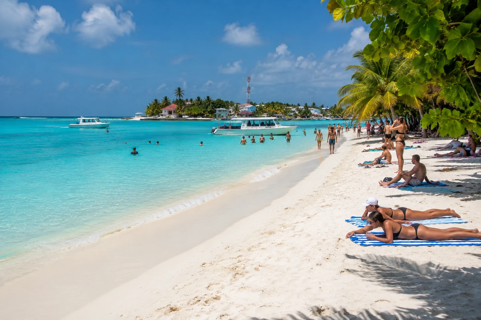 Bikini beach на Мальдивах